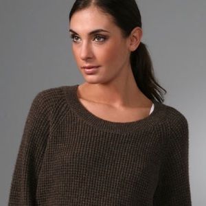 Vince Brown Thermal Chubby Sweater